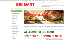 Desktop Screenshot of bigmart.com