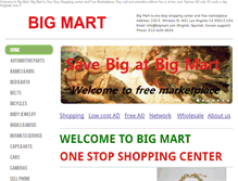 Tablet Screenshot of bigmart.com